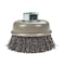 Forney Command PRO Cup Brush, Crimped, 3 in x .014 in x 5/8 in-11 72826 - alternate 2